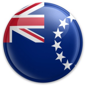 Badge of the Cook Islands PowerPoint clipart graphic preview.