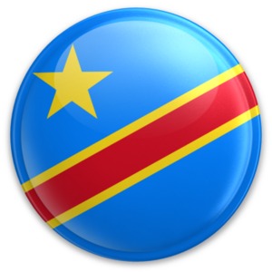 Badge of Democratic Republic of Congo PowerPoint clipart graphic preview.