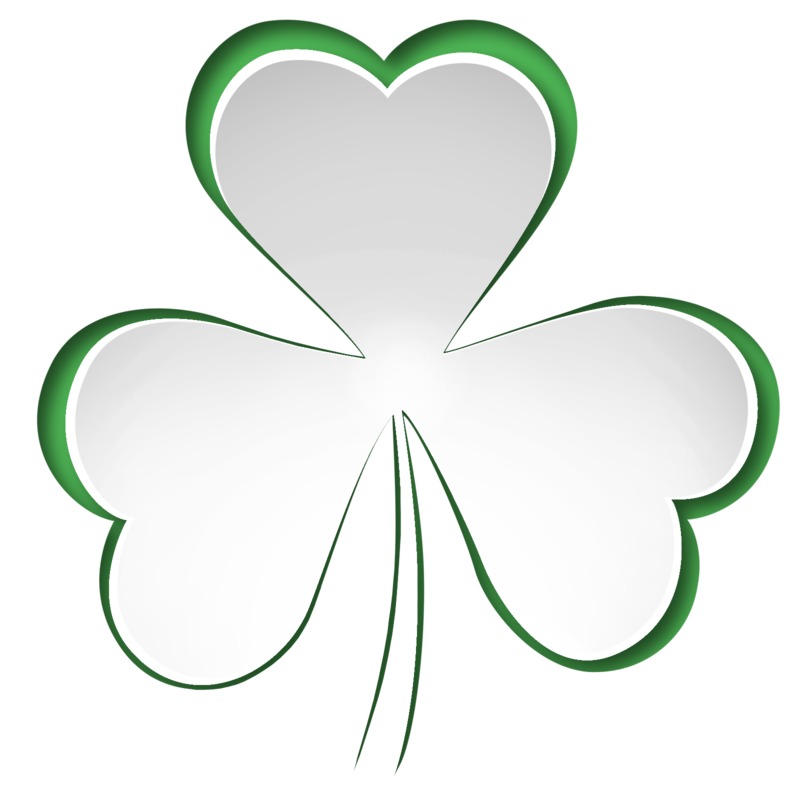 High-resolution clipart illustration of Paper Clover Cutout, designed for seasonal marketing campaigns, corporate event presentations, and holiday promotions.