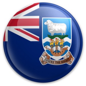 Badge of the Falkland Islands PowerPoint clipart graphic preview.