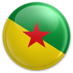 Badge of French Guiana PowerPoint clipart graphic preview.
