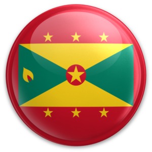 Badge of Grenada PowerPoint clipart graphic preview.
