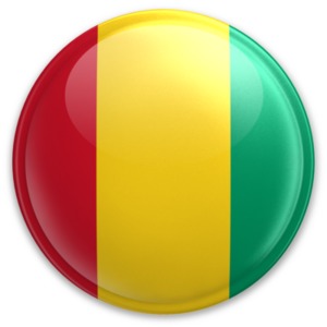 Badge of Guinea PowerPoint clipart graphic preview.