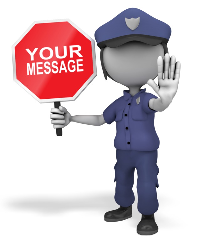 High-resolution customizable clipart of Police Officer Stop Sign, designed for corporate facility safety compliance, residential property access control, and physical security asset management.