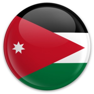 Badge of Jordan PowerPoint clipart graphic preview.