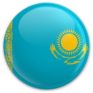 Badge of Kazakhstan PowerPoint clipart graphic preview.