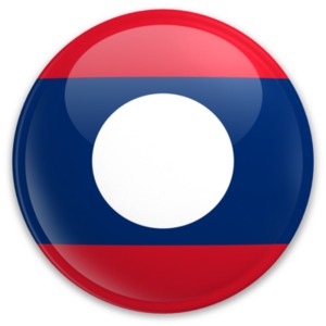 Badge of Laos PowerPoint clipart graphic preview.
