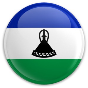Badge of Lesotho PowerPoint clipart graphic preview.