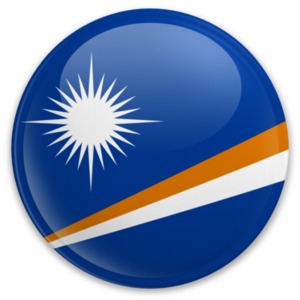 Badge of the Marshall Islands PowerPoint clipart graphic preview.
