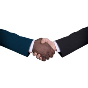 Business Diversity Handshake PowerPoint clipart graphic preview.