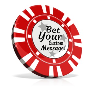 Custom Poker Chip Customizable PowerPoint clipart graphic preview.