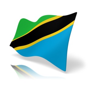 Flag Tanzania PowerPoint clipart graphic preview.