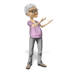 Bernice Teacher Point PowerPoint clipart graphic preview.