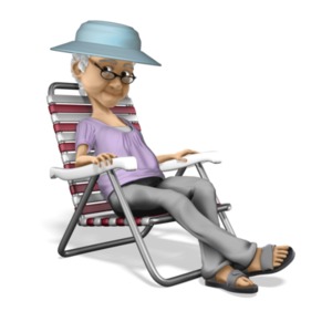 Bernice Relax Vacation PowerPoint clipart graphic preview.