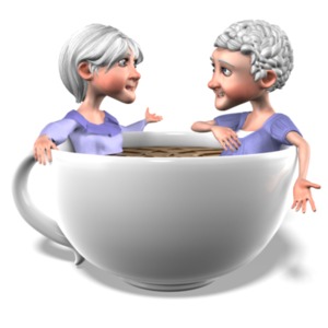 Bernice Martha Coffee Conversation PowerPoint clipart graphic preview.