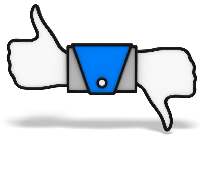 High-resolution clipart illustration of Thumbs Up And Down Icon, designed for creative multimedia presentations, dynamic visual storytelling, and professional content design.