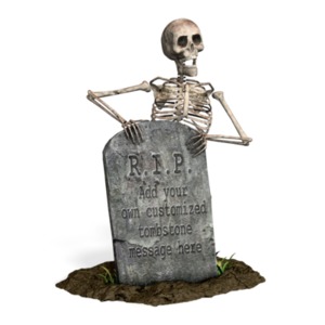 Skeleton Grave Custom Customizable PowerPoint clipart graphic preview.