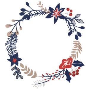 Christmas Branch Design PowerPoint clipart graphic preview.