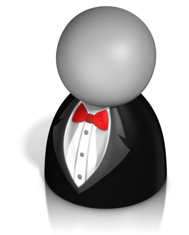 High-resolution clipart illustration of Pawn Figure In Tux, designed for creative multimedia presentations, dynamic visual storytelling, and professional content design.