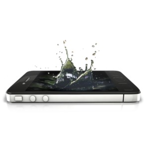 Phone Splash PowerPoint clipart graphic preview.