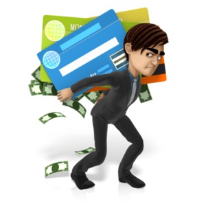 Grant Has More Debt PowerPoint clipart graphic preview.