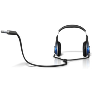 Headphone Plug In End PowerPoint clipart graphic preview.