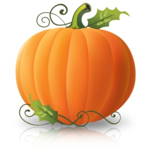 Simple Plain Pumpkin PowerPoint clipart graphic preview.