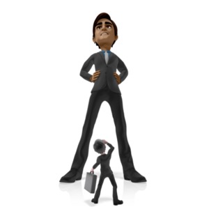 Brad Hovering Above PowerPoint clipart graphic preview.