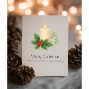 Christmas Card Mockup Customizable PowerPoint clipart graphic preview.
