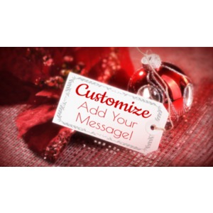 Christmas Tag Custom Customizable PowerPoint clipart graphic preview.