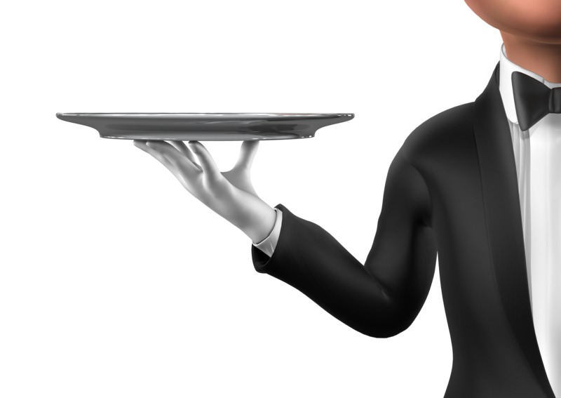 High-resolution clipart illustration of Holding Elegant Platter Top Off, designed for seasonal marketing campaigns, corporate event presentations, and holiday promotions.