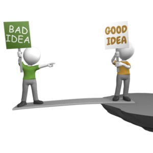 Two Sign Holders Cliff Custom Customizable PowerPoint clipart graphic preview.