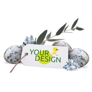 Flowers Eggs Custom Customizable PowerPoint clipart graphic preview.