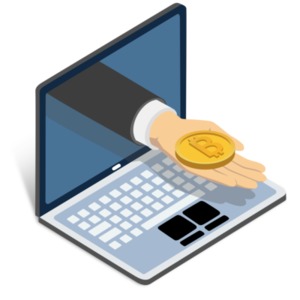 Crypto Bitcoin Exchange PowerPoint clipart graphic preview.