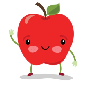 Apple Sam Wave PowerPoint clipart graphic preview.