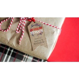 Present Tag Closeup Custom Customizable PowerPoint clipart graphic preview.