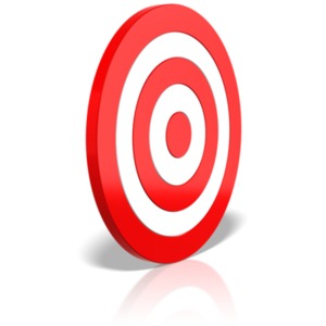 Target Upright Angle PowerPoint clipart graphic preview.