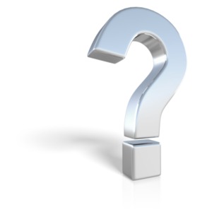Chrome Question Mark Symbol PowerPoint clipart graphic preview.
