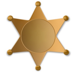 Police Symbol PowerPoint clipart graphic preview.