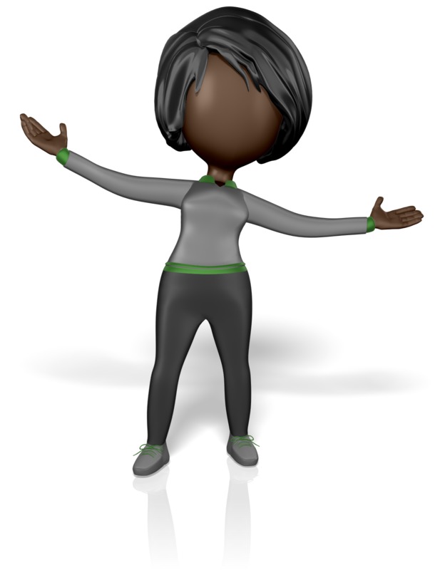 High-resolution clipart illustration of Stickwoman Welcome Arms, designed for creative multimedia presentations, dynamic visual storytelling, and professional content design.