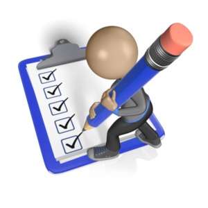 Figure Check It Off My List PowerPoint clipart graphic preview.
