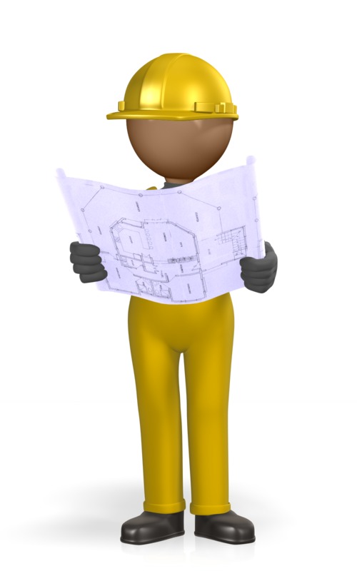 High-resolution clipart illustration of Construction Figure Foreman, designed for creative multimedia presentations, dynamic visual storytelling, and professional content design.