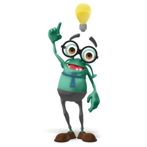 Jerry Lightbulb Idea PowerPoint clipart graphic preview.