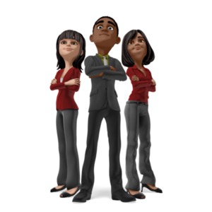 Ethan Leading Team PowerPoint clipart graphic preview.