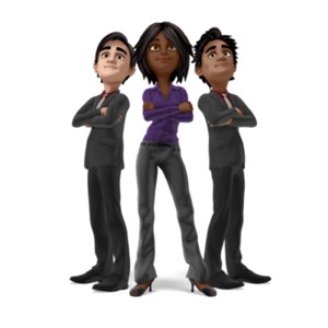 Jada Leading Team PowerPoint clipart graphic preview.