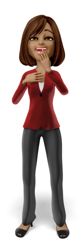 High-resolution clipart illustration of Business Talia Emote Laughing, designed for corporate operations tracking, strategic business execution, and professional reporting.