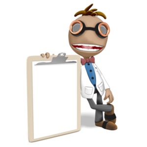 Data Leaning on Clipboard PowerPoint clipart graphic preview.