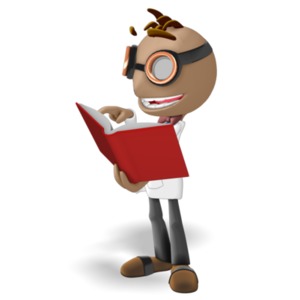 Data Reading Book PowerPoint clipart graphic preview.