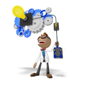 Data Gears Light Bulb PowerPoint clipart graphic preview.