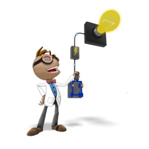 Data Switch Light Bulb PowerPoint clipart graphic preview.